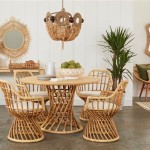 Dining Table With Wicker Chairs