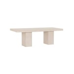 Tura Carved Stone Rectangle Dining Table