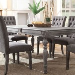 Weathered Gray Dining Room Table