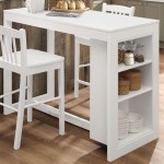 White Counter Height Dining Table